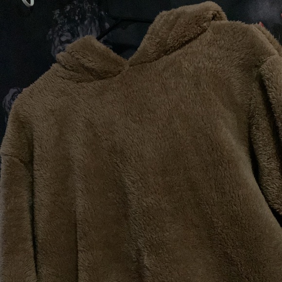 NWOT Teddy Bear Ear Fluffy Hoodie | SHEIN - Picture 3 of 5